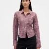 Camicia aderente in flanella a quadri