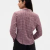 Camicia aderente in flanella a quadri