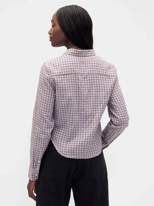 Camicia aderente in flanella a quadri