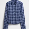 Camicia aderente in flanella a quadri
