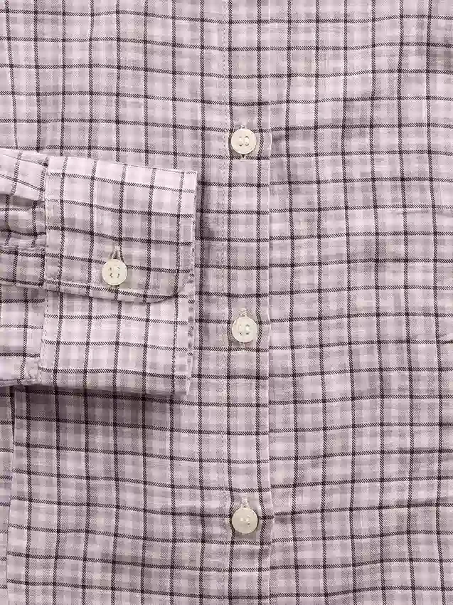 Camicia aderente in flanella a quadri