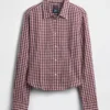 Camicia aderente in flanella a quadri
