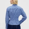Camicia aderente in popeline di cotone biologico