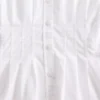 Camicia aderente in popeline di cotone biologico