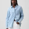 Camicia classica in denim di cotone biologico