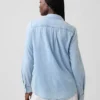 Camicia classica in denim di cotone biologico