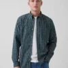 Camicia classica in popeline di cotone biologico