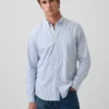Camicia classica in popeline di cotone biologico