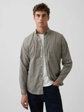 Camicia classica in popeline di cotone biologico