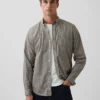 Camicia classica in popeline di cotone biologico