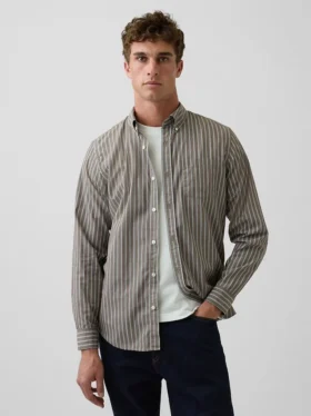 Camicia classica in popeline di cotone biologico