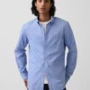 Camicia classica in popeline di cotone biologico