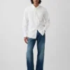 Camicia classica in popeline di cotone biologico