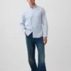 Camicia classica in popeline di cotone biologico