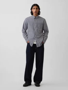 Camicia classica in popeline di cotone biologico