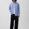 Camicia classica in popeline di cotone biologico