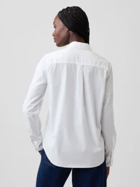 Camicia classica in popeline di cotone biologico