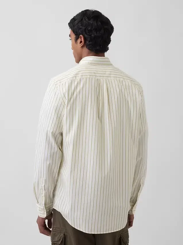 Camicia classica in popeline di cotone biologico
