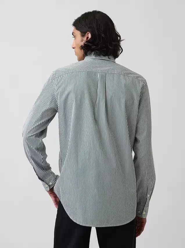 Camicia classica in popeline di cotone biologico