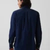 Camicia classica in popeline di cotone biologico