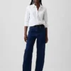 Camicia classica in popeline di cotone biologico