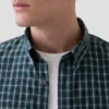 Camicia classica in popeline di cotone biologico