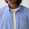Camicia classica in popeline di cotone biologico