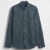 Camicia classica in popeline di cotone biologico