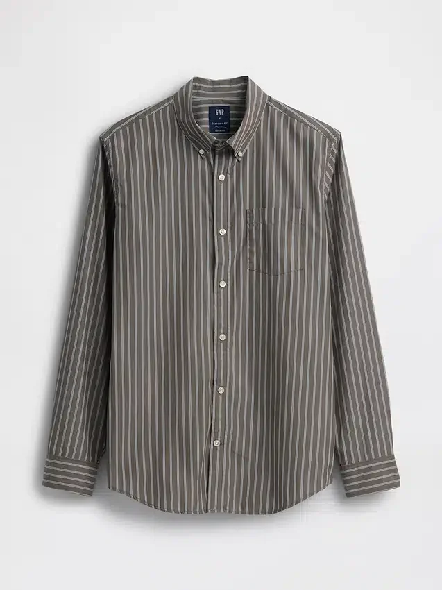 Camicia classica in popeline di cotone biologico