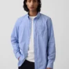 Camicia classica in popeline di cotone biologico