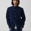 Camicia classica in popeline di cotone biologico