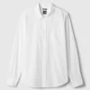 Camicia classica in popeline di cotone biologico