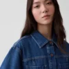 Camicia con tasche in denim ultra morbido