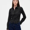 Camicia corta aderente in cotone biologico