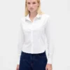 Camicia corta aderente in cotone biologico