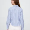 Camicia corta aderente in cotone biologico