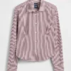Camicia corta aderente in cotone biologico