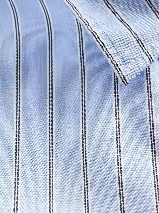 Camicia corta aderente in cotone biologico