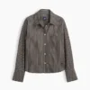 Camicia corta oversize in popeline di cotone biologico