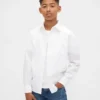 Camicia da bambino in popeline, modello casual