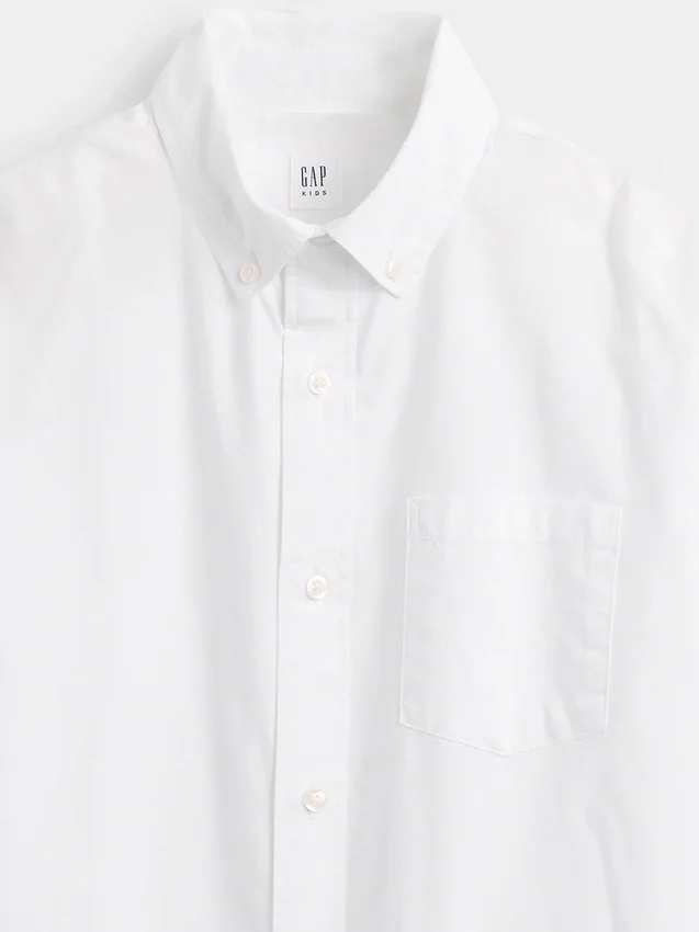 Camicia da bambino in popeline, modello casual