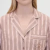 Camicia da pigiama a righe in flanella dal taglio morbido GAP × Summer Fridays