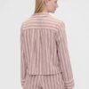 Camicia da pigiama a righe in flanella dal taglio morbido GAP × Summer Fridays