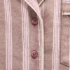 Camicia da pigiama a righe in flanella dal taglio morbido GAP × Summer Fridays