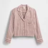 Camicia da pigiama a righe in flanella dal taglio morbido GAP × Summer Fridays