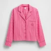 Camicia da pigiama a righe in popeline dal taglio comodo GAP × Summer Fridays