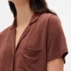 Camicia da pigiama con volant