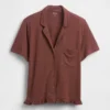 Camicia da pigiama con volant