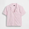 Camicia da pigiama corta in popeline