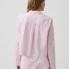 Camicia da pigiama corta oversize in popeline